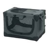 PawHut Caisse pliable pour chien, caisse de transport avec coussin, housse amovible lavable en tissu Oxford pour chiens jusqu'à 4kg Vert armée