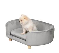PawHut Canapé pour petit chien Gris clair 86 x 55 x 33 cm