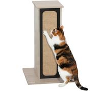 PawHut Cat Scratching Post, 63 cm de haut avec plateau de grattage remplaçable, perchoir supérieur, tapis de grattage en sisal naturel, pour grands chats et chatons, chêne