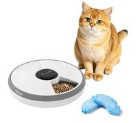 PawHut Distributeur automatique de nourriture sans fil avec minuterie programmable jusqu'à 6 repas, écran LED, bloc réfrigérant, distributeur automatique de nourriture pour chats et chiens, pour