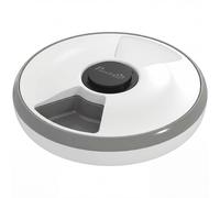 PawHut Distributeur automatique sans fil programmable jusqu'à 6 repas, affichage LED, pack de refroidissement Gris