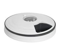 PawHut - Distributeur de nourriture pour animaux de compagnie - ABS - 30.5x30.5x7.2cm - Blanc