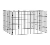 PawHut Enclos pour Chiens Enclos Extensible Pliable, 50x60 cm, Noir