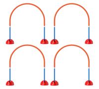 PawHut Ensemble d'agilité pour chiens de 4 pièces avec 4 portes à largeur ajustable, sac de transport, pour le jardin, en bleu