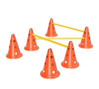 PawHut Ensemble d'agility pour chiens 3 pièces - équipement d'agility pour entraînement, ensemble de haies emboîtables avec 6 cônes, 3 haies, sac de transport