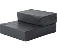 PawHut Escalier pour animaux Support pour animaux 2 marches Rabattable Escalier pour chiens Support pour chats et chiens Noir L45 x l39 x H20 cm
