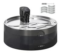 PawHut Fontaine à eau pour chat - 7 l - Avec pompe silencieuse - Capteur intelligent LED - Filtre à charbon actif - Fenêtre de niveau d'eau - Facile à nettoyer - Pour chat et chien