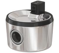 PawHut Fontaine pour chat 4 L Sans fil Acier inoxydable Fontaine à eau avec détecteur de mouvement 12 filtres Système de filtration double LED Argent