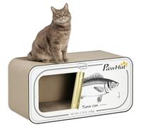 PawHut Griffoir 2 en 1 en Carton avec Herbe à Chat