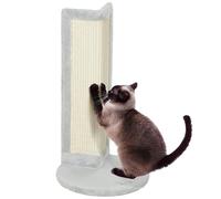 PawHut Griffoir d'angle pour chat - 56 cm - Avec griffoir en sisal - Pour coins intérieurs, coins de table, coins de canapé - Gris