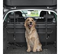 PawHut Grille de séparation pour chien universel, barrière de sécurité extensible pour animaux de compagnie, en acier noir