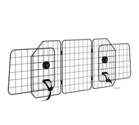 PawHut Grille de séparation Voiture pour Chien Pliable barrière de Chien pour Voiture Grille de Protection pour Chien Voiture Largeur Ajustable 93 à 150 cm, Universelle pour Appui-tête, Noir