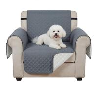 PawHut Housse de canapé imperméable 3 Places pour Animaux 192Lx177W Gris | Housse de canapé douce, housse antidérapante, sangles élastiques, protection de meubles, salon