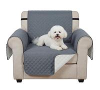 PawHut Housse de canapé imperméable et souple pour chiens, chats, animaux domestiques, antidérapante avec sangles élastiques, protection de meubles pour salon, gris