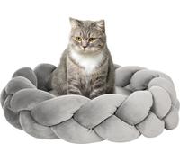 PawHut lit pour chats lavable, lit pour chiens, coussin pour chiens, lit pour animaux domestiques, couchage pour chats, tapis pour animaux, canapé pour chiens, coussin beignet pour petits chiens et ch