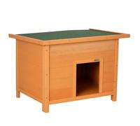 PawHut - Niche pour chien - Bois de sapin - 85x58x58cm - Marron