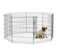PawHut Parc Enclos Modulable Pliant pour Chiens Lapins Rongeurs 61 x 76 cm