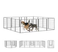 PawHut Parc pour Chien, DIY, Plusieurs Chiens, 16 Panneaux, 39" de Haut