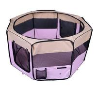 PawHut Parc pour Chien en Tissu Oxford 600D Rose, 90 x 41 cm