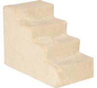 Pawhut PawHut Pet Escalier chien 4 marches Escalier chat avec housse peluche amovible D06-091