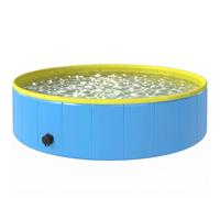 PawHut Piscine pliable pour grands et moyens chiens, avec fond antidérapant pour canards, intérieur et extérieur, 120x30cm