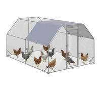 PawHut Poulailler Accessible avec Toit pour 10-12 Poules 380x280x195cm