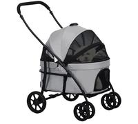 PawHut - Poussette pour Chien - Oxford - 81x68x98.5cm - Gris clair