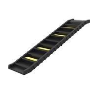 PawHut Rampe pliante pour chiens 154 cm Rampe pour voiture et lit avec 10 marches antidérapantes Charge 68 kg Noir