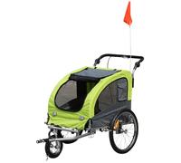 PawHut Remorque pour chien et animal de compagnie Poussette de transport 2 en 1 Charge maximale 30 kg