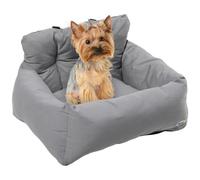 PawHut Siège auto pour animaux rembourré coton PP épais antidérapant 50 x 54 x 33 cm Gris foncé