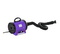 PawHut Séchoir Professionnel sèche-Poils toilettage pulseur sèche-Cheveux pour Chiens Chats Animaux 2800W Vitesse et température réglable 3 Buses interchangeables incluses Violet