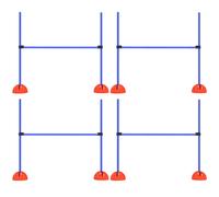 PawHut Set d'agility pour chiens 4 pièces avec 4 haies et sac de transport pour entraînement au saut, Bleu