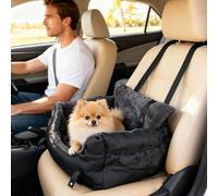PawHut Siège Auto Petit Chien, Fixation, 58x45x28cm, Noir
