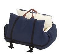 PawHut Siège auto pour chien avec ceinture de sécurité et fixation siège de voiture pour chien rembourré 49x53x36cm bleu marine