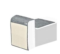 PawHut Tapis griffoir Chat Tapis à gratter en sisal Protection canapé Meuble Sol Lot de 2 pcs 130 x 45 cm Gris