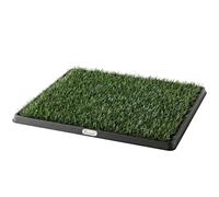 PawHut tapis pour chiens avec bac et gazon artificiel, 63 x 50.5 cm, vert