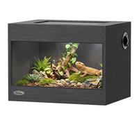 PawHut Terrarium en Bois OSB Porte en Verre Trempé Vivarium 60x45x45cm | Serrure Sécurisée, Couvercle en Filet, Trou Passe-Câble, pour Reptiles Serpents Lézards Tortues