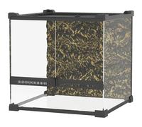 PawHut Terrarium en verre pour reptiles, fond surélevé & étanche, verrou à bouton