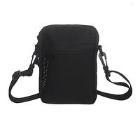 Pawleso Sac à bandoulière pour homme - 18 cm - 1,8 l - Noir, Noir uni - Sans logo - Sans ruban décoratif, 6.89*5.5*2.76inch (17,5*14*7cm)