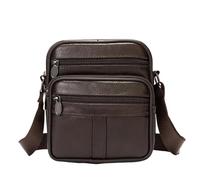 Pawleso Sac Bandoulière Homme en Cuir Vintage avec Poignée et Sangle Réglable - Pour Travail, Voyage d'Affaires et Randonnée Quotidienne