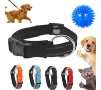 Pawliberation Magnetic Dog Collar, Pawliberation Dogs Collars Adjustable Reflective, Dog Collar Make Double Layer Fabric with Breathable Design to Fit Dogs and Cats of Different Sizes (Black)