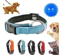 Pawliberation Magnetic Dog Collar, Pawliberation Dogs Collars Adjustable Reflective, Dog Collar Make Double Layer Fabric with Breathable Design to Fit Dogs and Cats of Different Sizes (Blue)
