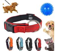 Pawliberation Magnetic Dog Collar, Pawliberation Dogs Collars Adjustable Reflective, Dog Collar Make Double Layer Fabric with Breathable Design to Fit Dogs and Cats of Different Sizes (Red)