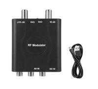Pawlickio Modulateur RF Convertisseur AV vers RF M61A AV vers RF CH3/CH4 Canaux d'entrée vidéo pour convertisseur de démodulateur VHF