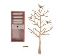 Pawlickio Oiseaux et Nature Collier Rack LumièRe Luxe Velours Bague Rack Collier PréSentoir pour Le Stockage de