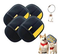 Pawlush - Lot de 4 gants professionnels Petlova pour l'épilation des poils d'animaux de compagnie pour chats et chiens, gants électrostatiques réutilisables double face pour canapé, vêtements, tapis