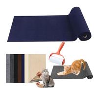 Pawmingle Cat Scratching Carpet, Sticky Scratch Wall Mat, Cat Scratching Mat, Cat Scratch Furniture Protector, Trimmable Cat Scratching Pad for Cat Tree, Steps (Blue, 40cm*100cm(15.7in*39.4in))