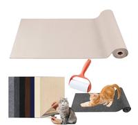 Pawmingle Cat Scratching Carpet, Sticky Scratch Wall Mat, Cat Scratching Mat, Cat Scratch Furniture Protector, Trimmable Cat Scratching Pad for Cat Tree, Steps (White, 40cm*100cm(15.7in*39.4in))