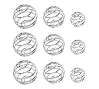 pawpoem 9 Pièces Boule De Secousse De Shaker Protéines, Fouets Boule de Mixage en Acier Ioxydable pour Boissons Protéinées, Shaker Protéine, Boissons Protéinées, Boule à Thé, Jus ou Sauces