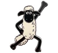 Pawprint Family | Badge à épingle en émail dansant Shaun | Produit officiel Shaun le mouton, Nickel